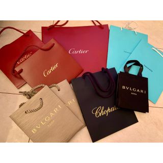 カルティエ(Cartier)のカルティエ×ブルガリ×ショパール　ショッパー　未使用(ショップ袋)