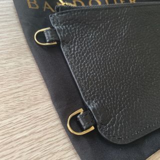ESTNATION - BANDOLIER バンドリヤー 黒 ゴールド Gold 携帯 ポーチの