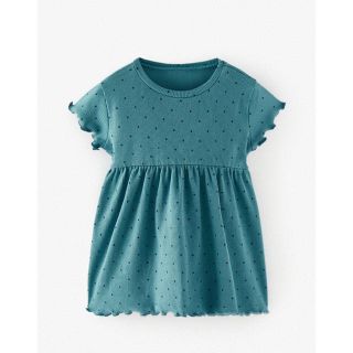 ザラキッズ(ZARA KIDS)のZARA baby リブ編みスカラップワンピース(ワンピース)