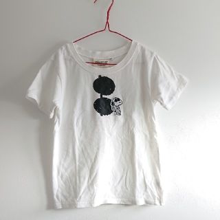 ライトオン(Right-on)のSNOOPY サングラススヌーピー アップリケ&プリントTシャツ(Tシャツ/カットソー)