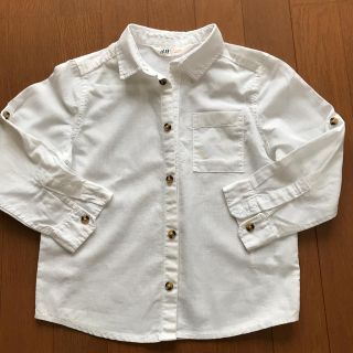 エイチアンドエム(H&M)のH&M kids白シャツ(ブラウス)