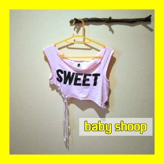 ベイビーシュープ(baby shoop)のbaby Shoop ベイビーシュープ ショート丈アシンメトリータンクトップ(タンクトップ)