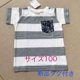 ブランシェス(Branshes)のブランシェス　半袖Tシャツ　ボーダーTシャツ　新品　サイズ100(Tシャツ/カットソー)