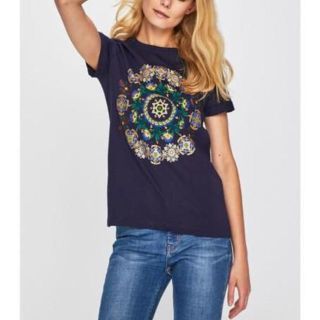 デシグアル(DESIGUAL)の新品　タグ付き　ＸＳ　Ｔシャツ　デシグアル　ブルー(Tシャツ(半袖/袖なし))