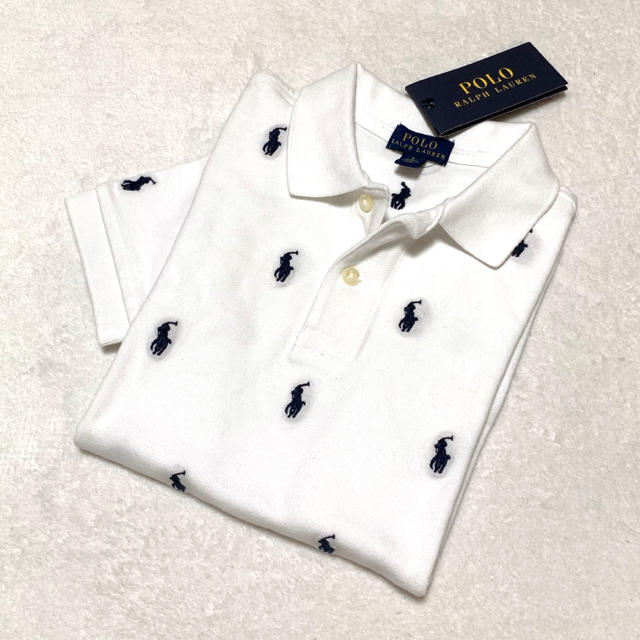 POLO RALPH LAUREN(ポロラルフローレン)の1点のみ☆新品✨ラルフローレン マルチポニー ポロシャツ 6/120 キッズ/ベビー/マタニティのキッズ服男の子用(90cm~)(Tシャツ/カットソー)の商品写真