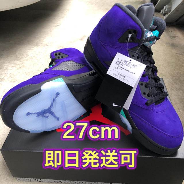 ジョーダン5 パープル グレープJORDAN5 PURPLE GRAPE 27