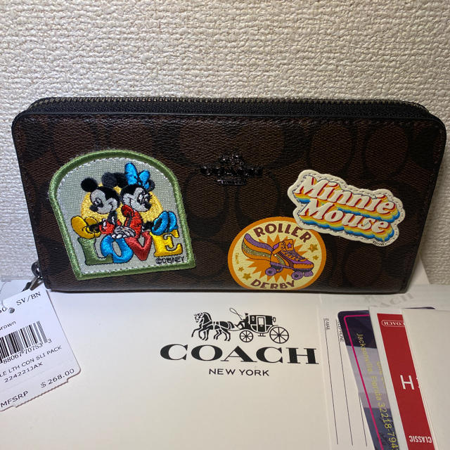 【SALE】COACH ミッキー 財布 レア ロゴ ブラウン レディース メンズ