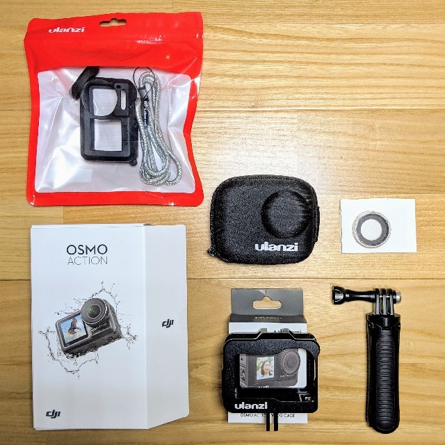 スマホ/家電/カメラ【美品、おまけ付】DJIのOSMO ACTION（オズモアクション）