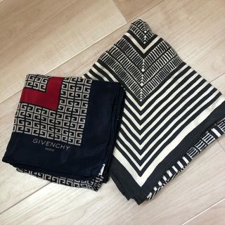 ジバンシィ(GIVENCHY)のぇ -やん様専用7/10迄GIVENCHY ヴィンテージスカーフ2点セット(バンダナ/スカーフ)