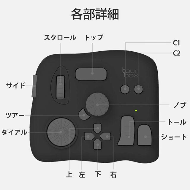 【TourBox新品・未開封】画像動画処理ソフト用コントローラー スマホ/家電/カメラのスマホ/家電/カメラ その他(その他)の商品写真