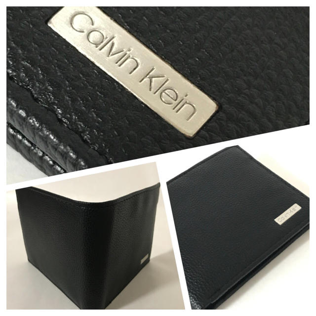 Calvin Klein(カルバンクライン)の直営店購入 新品カルバンクライン 高級カーフ革15950円 二つ折り財布 メンズのファッション小物(折り財布)の商品写真