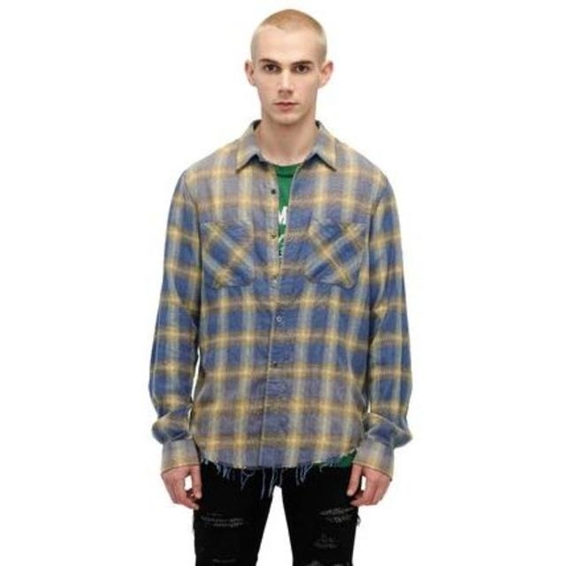 AMIRI FADED PLAID ネルシャツ アミリ ショットガン デニム  メンズのトップス(シャツ)の商品写真