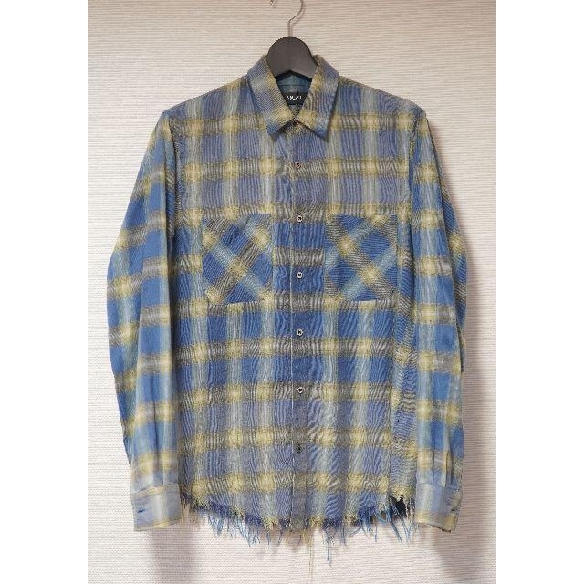 AMIRI FADED PLAID ネルシャツ アミリ ショットガン デニム  メンズのトップス(シャツ)の商品写真