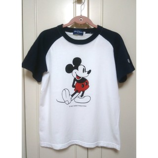 ディズニー(Disney)のミッキー ディズニー Tシャツ 140 男女兼用 バイカラー(Tシャツ/カットソー)