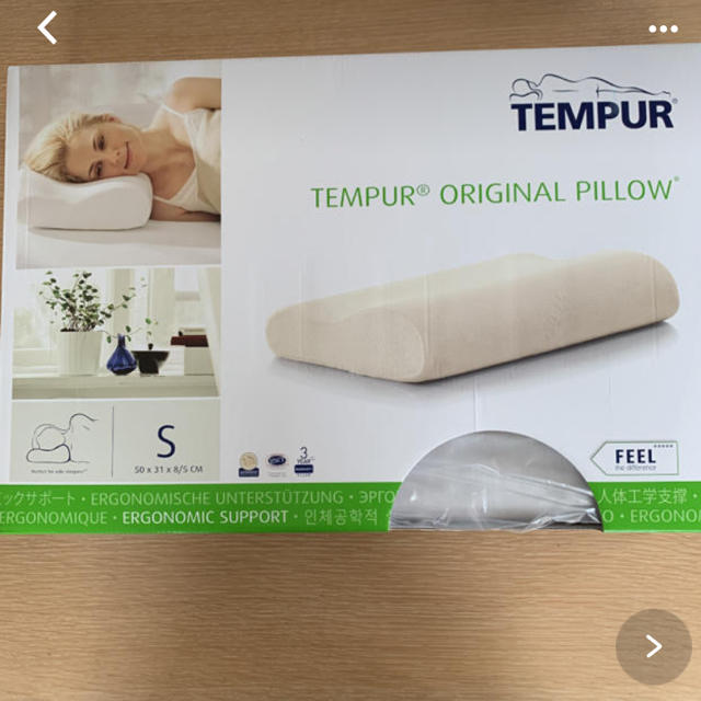 TEMPUR(テンピュール)の新品　テンピュール　枕　　Sサイズ　グレー インテリア/住まい/日用品の寝具(枕)の商品写真