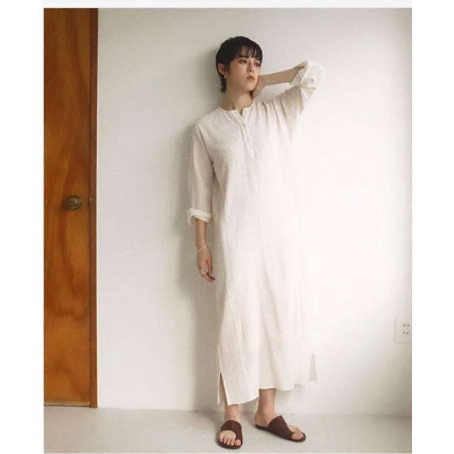 todayful embroidery gauze dress ワンピース