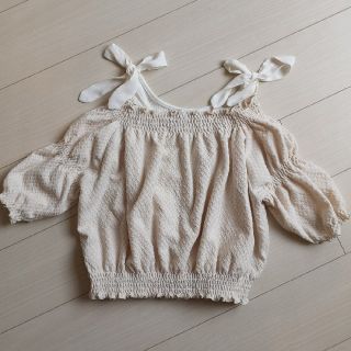 ヘザー(heather)のHeatherオフショルトップス&リボンタンクトップ2枚セット(シャツ/ブラウス(半袖/袖なし))