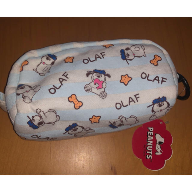 SNOOPY(スヌーピー)の新品　SNOOPY OLAF メガジップ　筆箱 インテリア/住まい/日用品の文房具(ペンケース/筆箱)の商品写真