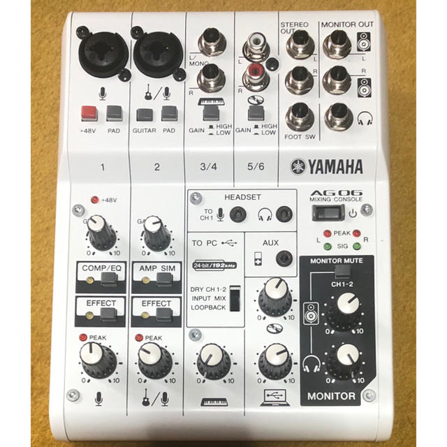 値下げ　YAMAHA AG06 美品　即日発送 楽器のDTM/DAW(オーディオインターフェイス)の商品写真