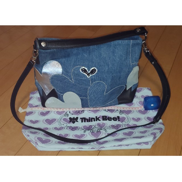 Think Bee!シンクビー デニム2wayショルダーバッグ (新品未使用品) Think Bee!シンクビー デニム2wayショルダーバッグ (新品未使用品)