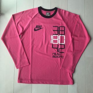 ナイキ(NIKE)の美品 ナイキ NIKE ロンT 長袖 ピンク M(Tシャツ/カットソー(七分/長袖))