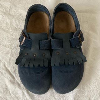 ビルケンシュトック(BIRKENSTOCK)の[最終値下げ]ビルケンシュトック  ザルツブルク　限定色　ブルー　39(スリッポン/モカシン)