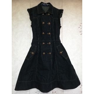 バーバリーブルーレーベル(BURBERRY BLUE LABEL)の[美品]デニムワンピース(ひざ丈ワンピース)