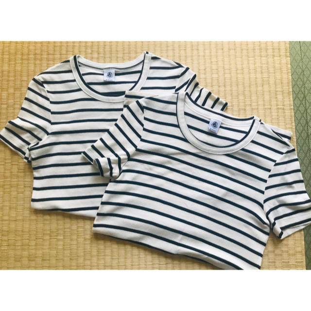 PETIT BATEAU(プチバトー)のプチバトー レディース ティーシャツ 18/M ★２枚セット レディースのトップス(Tシャツ(半袖/袖なし))の商品写真