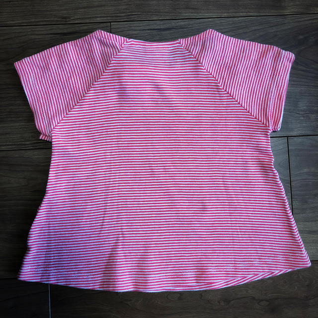 PETIT BATEAU(プチバトー)のプチバトー ボーダーシャツ  12m/74cm キッズ/ベビー/マタニティのベビー服(~85cm)(シャツ/カットソー)の商品写真