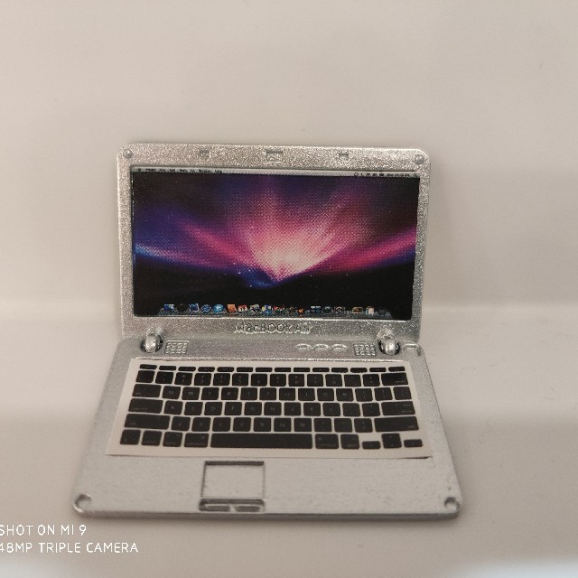 ミニチュア　macbook ハンドメイドのおもちゃ(ミニチュア)の商品写真