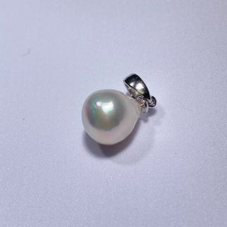 18.あこや真珠9.5mm silverペンダントトップ(ネックレス)
