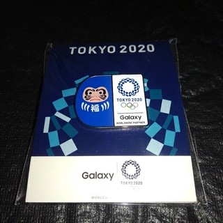 ギャラクシー(Galaxy)のギャラクシー　＆　東京２０２０オリンピック　　　バッチ　　　　①福だるま(ノベルティグッズ)