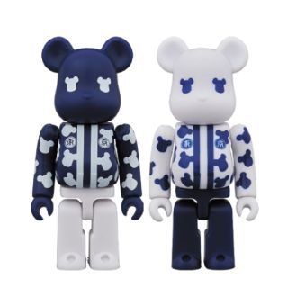 メディコムトイ(MEDICOM TOY)のベアブリック BE@RBRICK 東京 はっぴ 紺 白 オリンピック 100%(キャラクターグッズ)