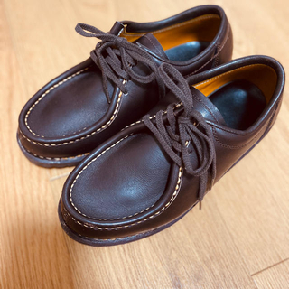 パラブーツ(Paraboot)の中山製靴　23cm チロリアンシューズ　革靴(ローファー/革靴)