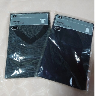 ユニクロ(UNIQLO)のユニクロ 🌿 メンズ　Tシャツ　タンクトップ　S (Tシャツ/カットソー(半袖/袖なし))