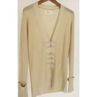 トゥデイフル(TODAYFUL)のtodayful China Linen Cardigan クリーム(カーディガン)