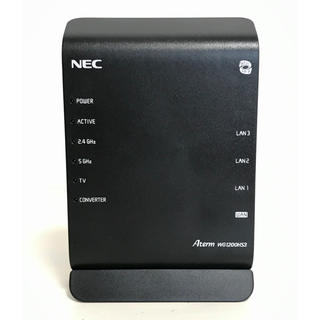 エヌイーシー(NEC)のwifiルーター　NEC WG1200HS3(PC周辺機器)