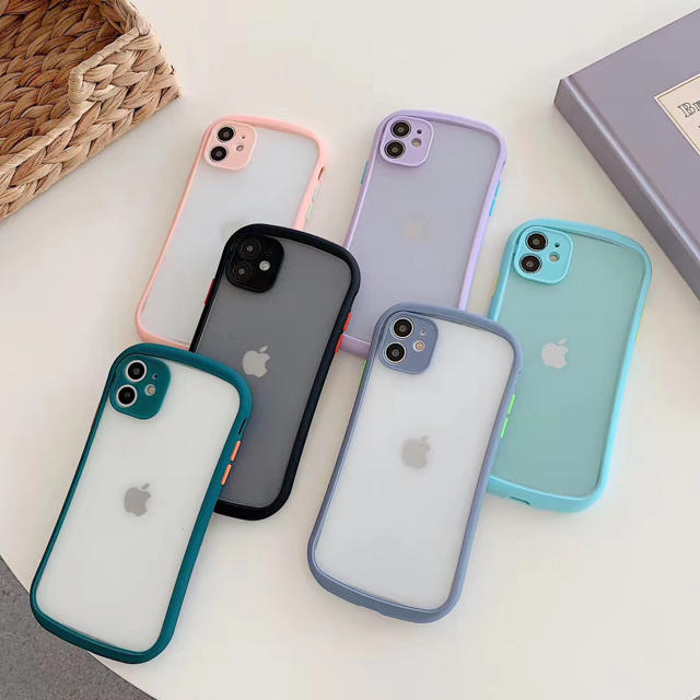 iFace風 透明 人気 iPhone11 ケース 紫の通販 by Don't go shop｜ラクマ