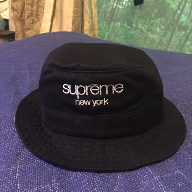 Supreme Classic Logo Crusher Hat  ブラック