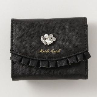 ミッシュマッシュ(MISCH MASCH)の新品 ミッシュマッシュ プチフリルミニ財布 ブラック(財布)