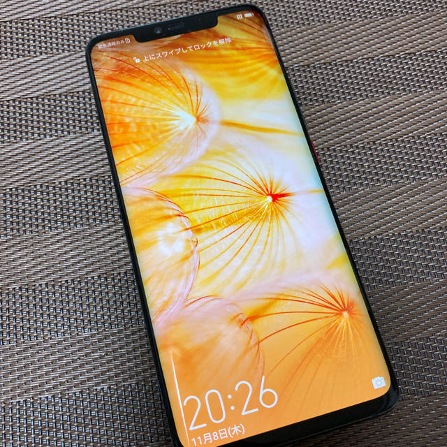 売り切れ HUAWEI mate P20 pro ブラック SoftBank版