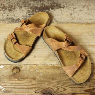 ビルケンシュトック(BIRKENSTOCK)のBirki's サンダル24.5cmドイツ製ブラウンビルケンシュトックss101(サンダル)