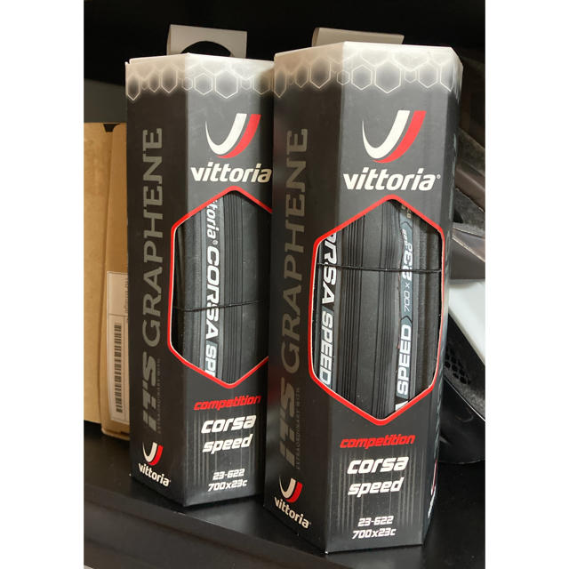 Vittoria Corsa Speed G+チューブレスレディ-23c 2本組自転車