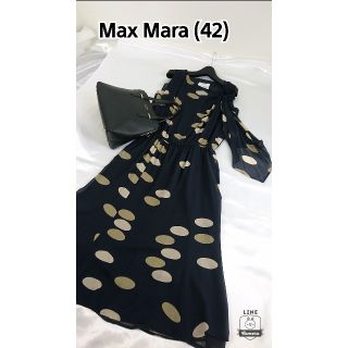 マックスマーラ(Max Mara)の美品♪(42) マックスマーラ  シルクワンピース(ひざ丈ワンピース)