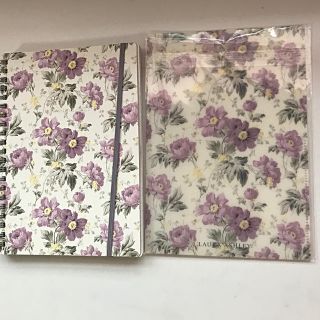 ローラアシュレイ(LAURA ASHLEY)の新品　ローラアシュレイ　A5リングノート　クリアファイル　2点(ノート/メモ帳/ふせん)