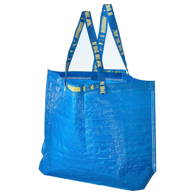 IKEA(イケア)の【新品】IKEA フラクタ　ブルーバッグ　3点セット　S,M,L 匿名配送 レディースのバッグ(ショップ袋)の商品写真