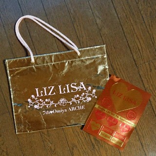 リズリサ(LIZ LISA)のLIZ LISA ショッパー 大宮アルシェ店 7周年記念仕様 特別シールつき(ショップ袋)