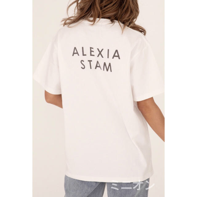 ALEXIA STAM(アリシアスタン)のALEXIA STAM Circle Logo Print Tee レディースのトップス(Tシャツ(半袖/袖なし))の商品写真