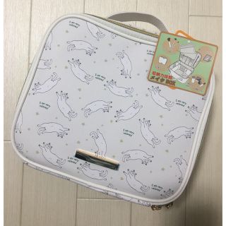 シマムラ(しまむら)の【新品】 メイクBOX メイクポーチ  ねこ 柄バニティ しまむらメイクBOX(メイクボックス)