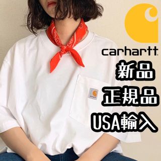 カーハート(carhartt)の【USA正規品❗️メンズサイズ】新品　carhartt　ワンポイントTシャツ(Tシャツ/カットソー(半袖/袖なし))